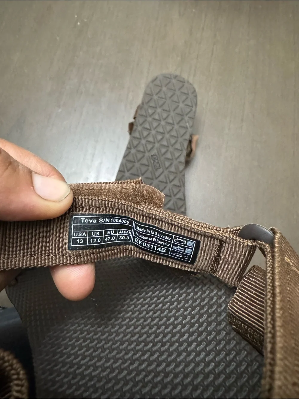 Teva Men's Brown Outdoor Sport Sandals